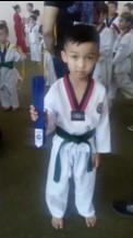 Жас спортшы, таэквондашы 3 "Б" сынып оқушысы Қапан Қайсардың спорттағы жетістіктері
