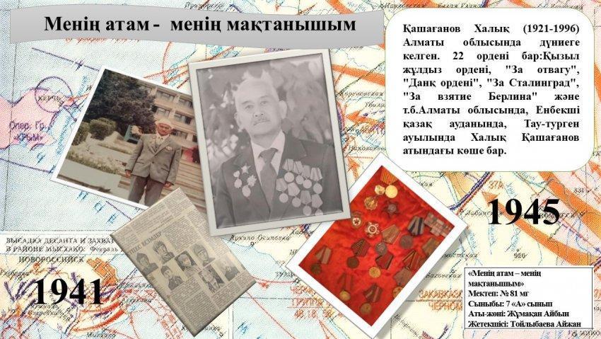 Ұлы Жеңістің 76 жылдығына арналған фотоколлаж