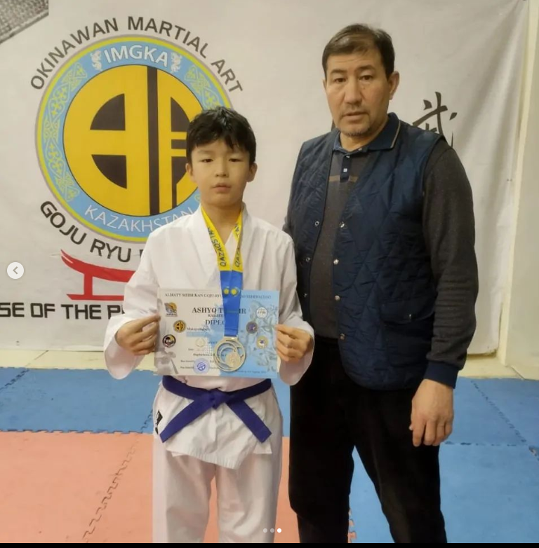 Қабылбек Хақназардың Каратэ-до дан ашық турнирдегі жеңісі